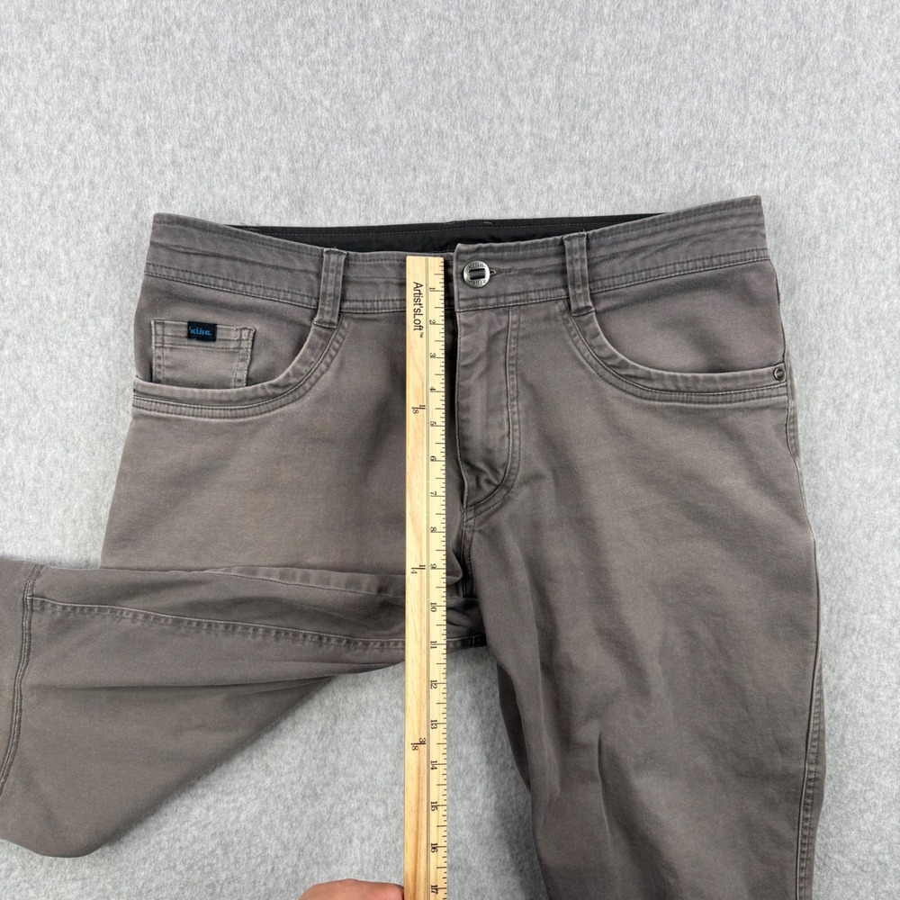 KUHL Pants Mens Fits‎ 34x28 Gray Revolt Sweat Pant Stretch Climbing Hiking - Picture 16 of 16